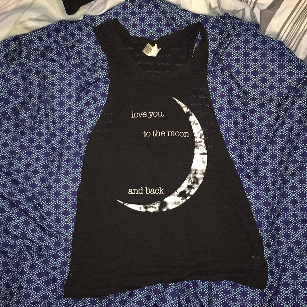 Cute black see through tank